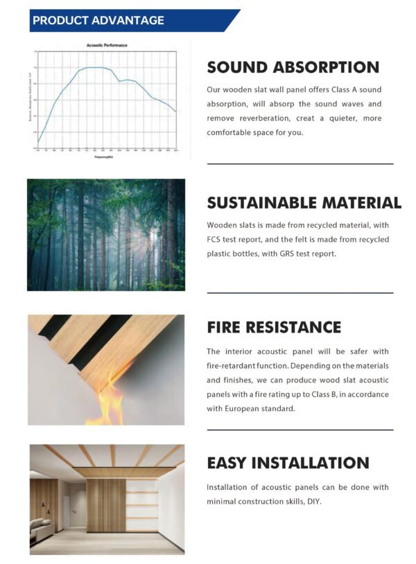 Decorative Acoustic Slat Wall Panels - Image 14